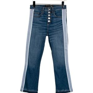 Veronica Beard Blue Denim Jeans with Light Blue Side Stripes